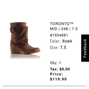 Brown Suede Sorel Women's Boots sz. 7.5